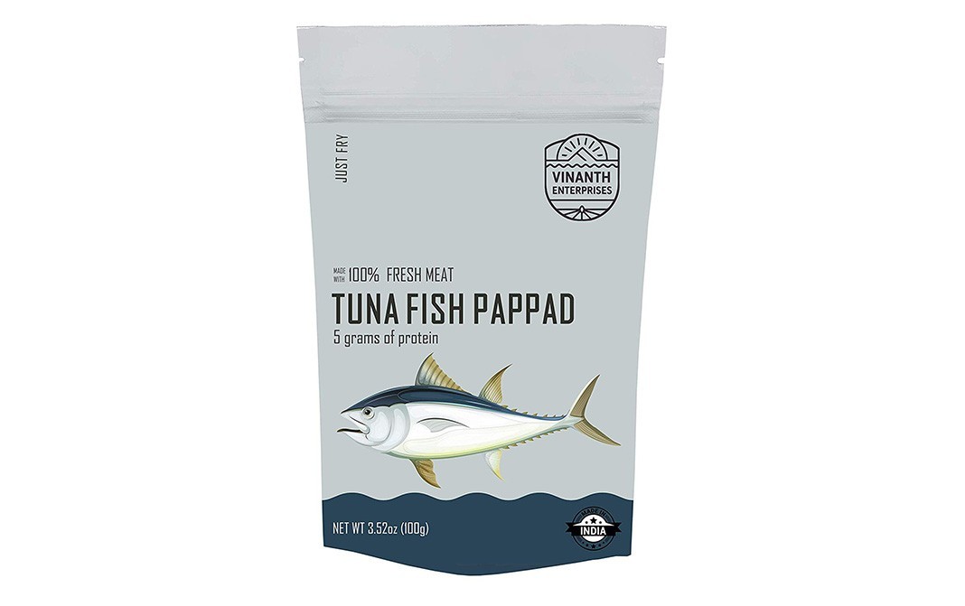 Vinanth Enterprises Tuna Fish Pappad    Pack  100 grams